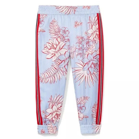 Janie & Jack Floral Striped Joggers - Picture 1 of 8